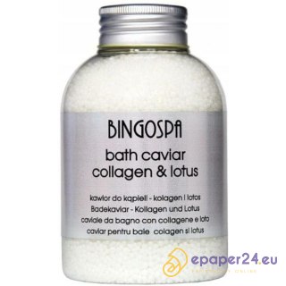 Kawior do kąpieli BingoSPA 380g z olejkiem z różowego lotosu i kolagenem