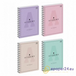 Kołozeszyt Interdruk Academy Pastel B5/100k kratka