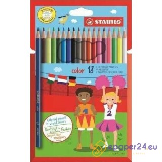 Kredki Stabilo Color 18 kolorów