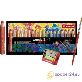 Kredki Stabilo Woody Arty 3in1 (+temperówka) 18 kolorów