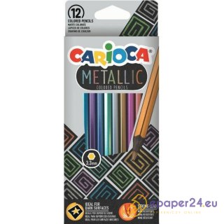 Kredki ołówkowe Carioca Metallic 12 kolorów