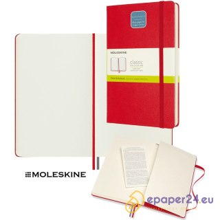 Notatnik Moleskine Classic L (13x21cm) gładki czerwony