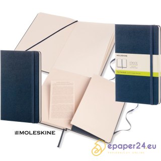 Notatnik Moleskine Classic L (13x21cm) gładki niebieski