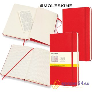 Notatnik Moleskine Classic L (13x21cm) kratka czerwony