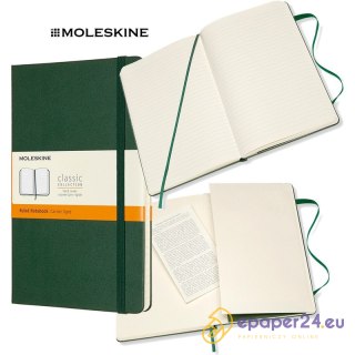 Notatnik Moleskine Classic L (13x21cm) linie zielony