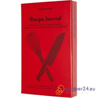 Notatnik Moleskine Passion Recipe Journal 13x21cm czerwony