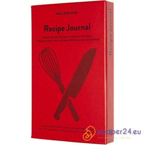Notatnik Moleskine Passion Recipe Journal 13x21cm czerwony Notatnik Moleskine Passion Recipe Journal 13x21cm czerwony