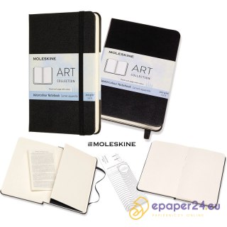 Notatnik do akwareli Moleskine Art P (9x14cm) czarny