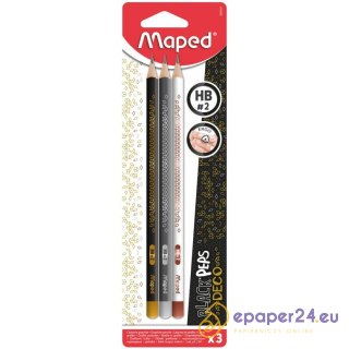 Ołówki Maped Black'Peps Deco HB (3)