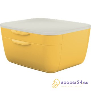 POJEMNIK 2 SZUFLADY LEITZ COSY SZARY