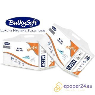 Ręczniki składane BulkySoft Luxury M-Fold 3w celuloza białe (21x120)