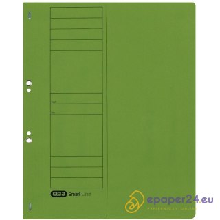 Skoroszyt kartonowy Elba 1/2 A4 oczkowy zielony