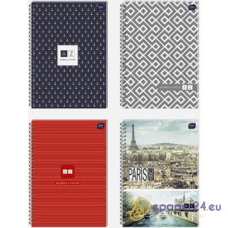 Skorowidz na spirali Interdruk A5/48k linia