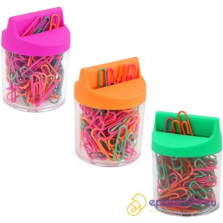 Spinacze biurowe MemoBe 28mm okrągłe kolorowe (100)