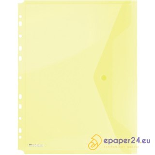 Teczka kopertowa wpinana Donau A4 żółta