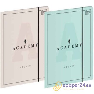 Teczka kartonowa z gumką Interdruk Academy Pastel A4+