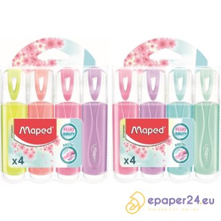 Zakreslacze Maped Fluo'Peps Pastel 4 kolory