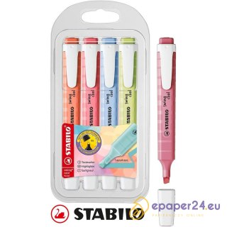 Zakreślacze Stabilo Swing Cool Pastel 4 kolory