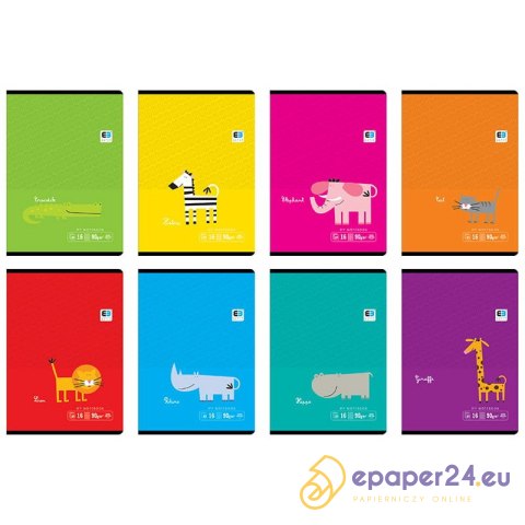 Zeszyt Interdruk B&B Kids Pastel A5/16k 3 linie