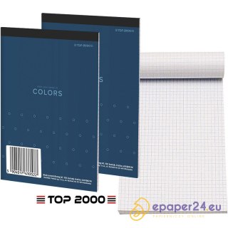 Blok notatnikowy Top 2000 Colors A7/100k kratka