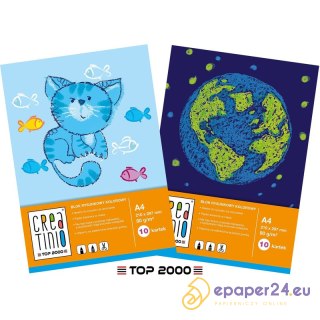 Blok rysunkowy Top 2000 Creatinio A4/10k kolorowy