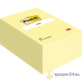 Karteczki Post-it 102x152mm (659) żółte (100)