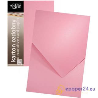Karton ozdobny Galeria Papieru A4/200g Mika różowy (20)
