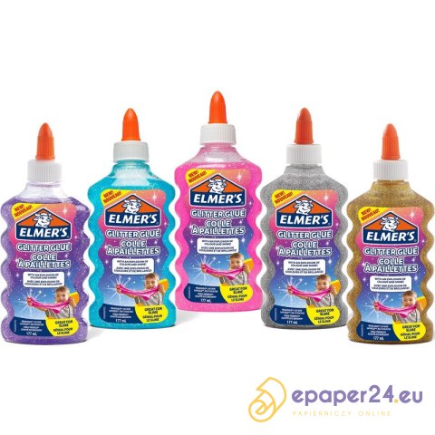 Klej w płynie Elmer's 177ml z brokatem złoty Klej w płynie Elmer's 177ml z brokatem złoty