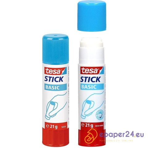 Klej w sztyfcie Tesa Basic 21g Klej w sztyfcie Tesa Basic 21g