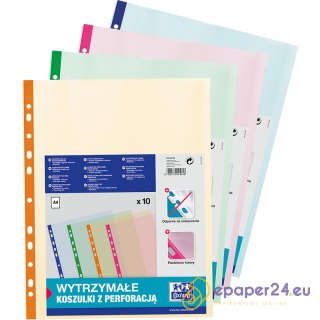 Koszulki Oxford A4/100µm krystaliczne mix kolorów (10)