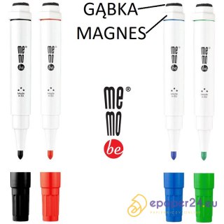 Marker do tablic MemoBe MM351 (z magnesem i gąbką) niebieski