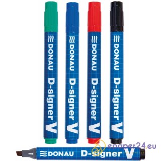 Marker permanentny Donau D-Singer V czerwony H2226