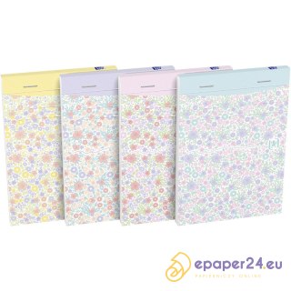 Notatnik Oxford Floral A6/80k linia mix kolorów