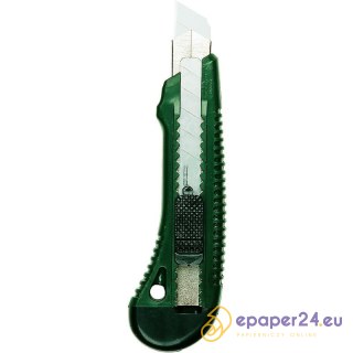 Nóż do papieru Linex 18mm/110mm zielony