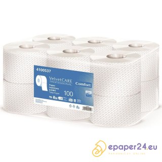 Papier toaletowy Velvet Care Professional 100m 2w celuloza biały (12)