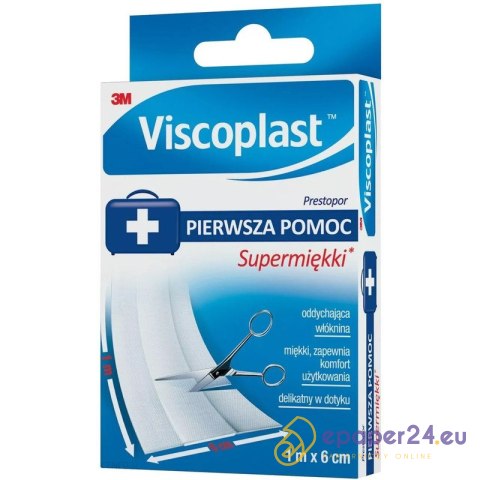 Plaster Viscoplast Prestopor 6cmx1m supermiękki Plaster Viscoplast Prestopor 6cmx1m supermiękki