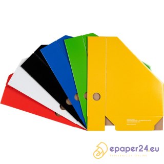 Pojemnik na dokumenty Bantex A4/70mm kartonowy żółty