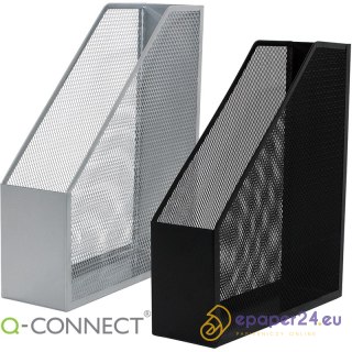 Pojemnik na dokumenty Q-Connect metalowy srebrny