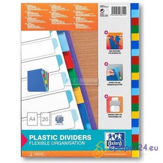 Przekładki PP Oxford A4 20 kart