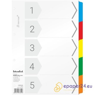 Przekładki kartonowe Biurfol A4 5 kart