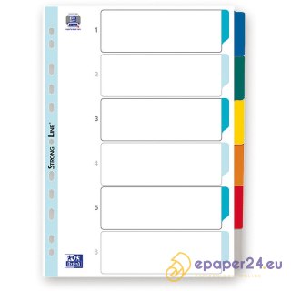 Przekładki mylar Oxford A4 6 kart