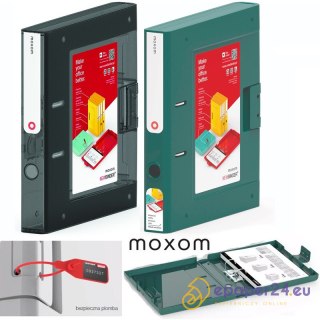 Segregator Moxom NewBinder A4/50mm transparentny czarny
