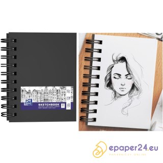 Szkicownik Oxford Sketchbook A6/80k czarny