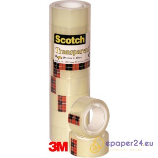 Taśma biurowa Scotch 550 19mm/10m transparentna (8)
