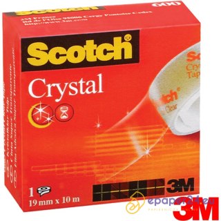 Taśma biurowa Scotch Crystal 19mm/10m transparentna