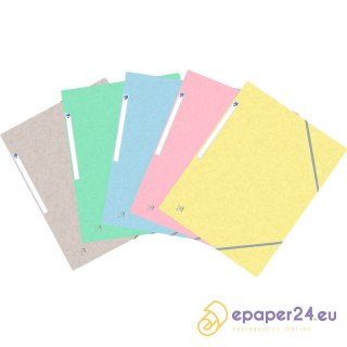 Teczka kartonowa z gumką Oxford Top File+ A4/40mm mix kolorów