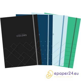 Teczka kartonowa z gumką Top 2000 A4 mix kolorów