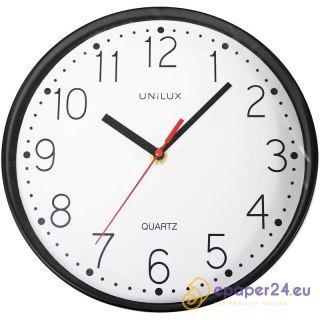 Zegar Unilux Nessy 25cm czarny
