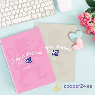 Zeszyt Oxford Campus Pastel A4/60k kratka mix kolorów