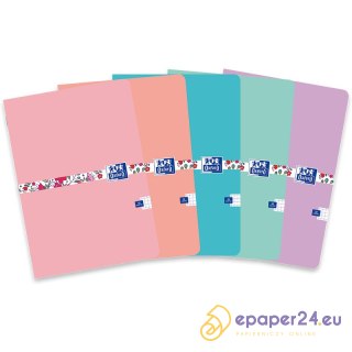 Zeszyt Oxford Floral A5/32k kratka mix kolorów